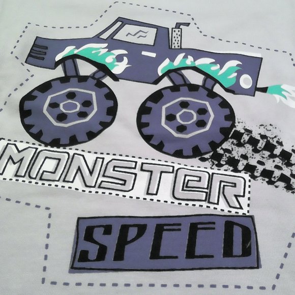 Boy Tractor Truck Long Sleeve Pajama Set - Picture 3 of 3